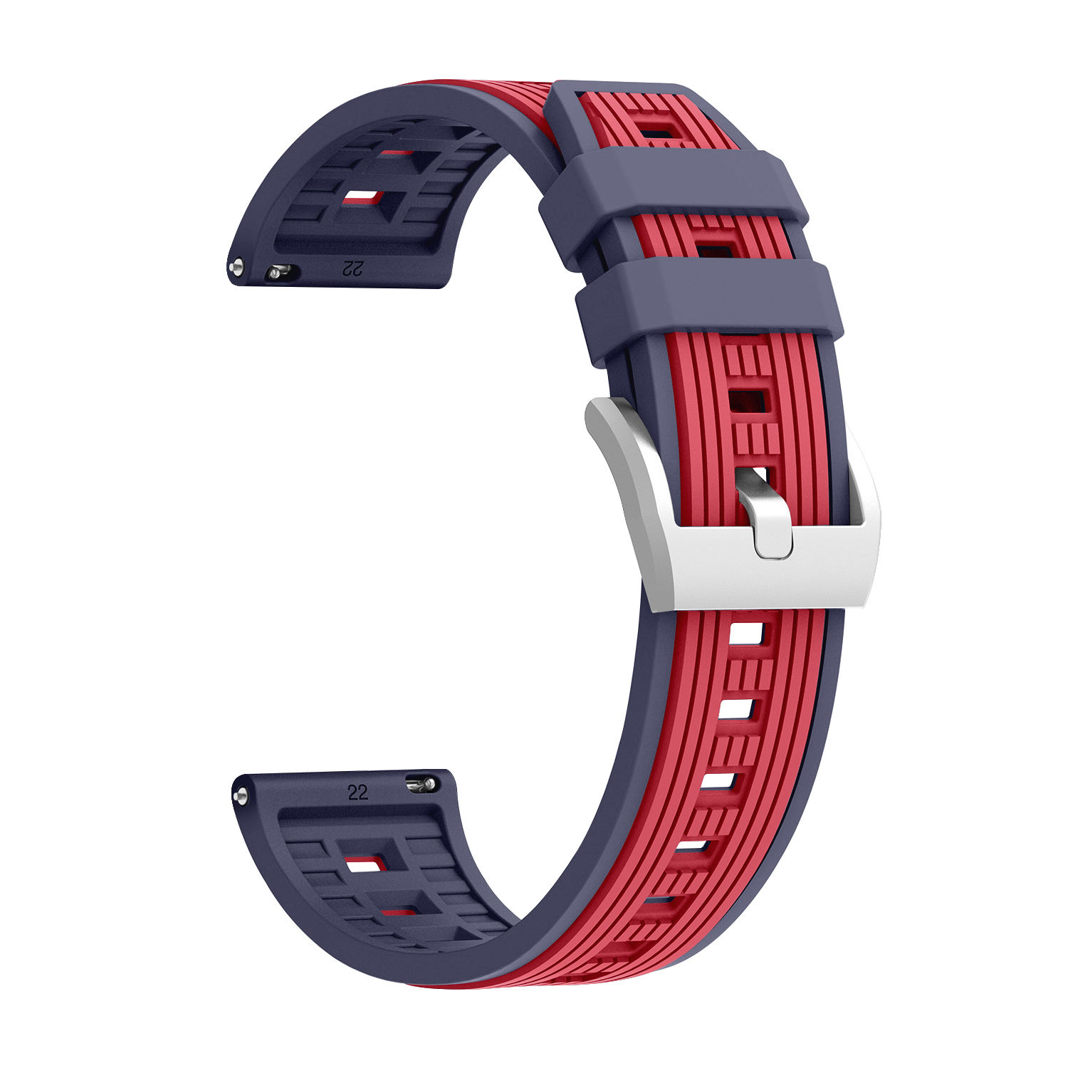 น้ำเงิน + แดงเข้ม