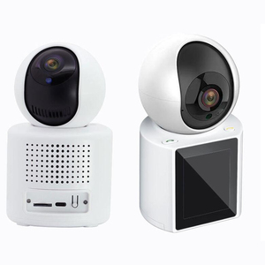 Visione notturna senza fili 2 vie Video di sicurezza visiva citofono 3MP Mini HD Cctv Video Smart WIFI Baby Monitor con schermo - Product Image 2