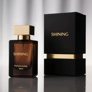 Best <strong>Price</strong> Square Glass Bottle for Skin Care Serum 30ml 50ml 100ml Empty <strong>Perfume</strong> Brown Color with Cap and Pump Sprayer - Product Image 2