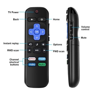 Control remoto compatible para televisores inteligentes TCL Hisense Onn Series con función de Mini teclado Roku, no para Roku Stick Box - Product Image 3