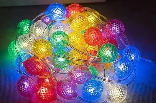 11.Boule d'ananas RGM7,5m 50leds