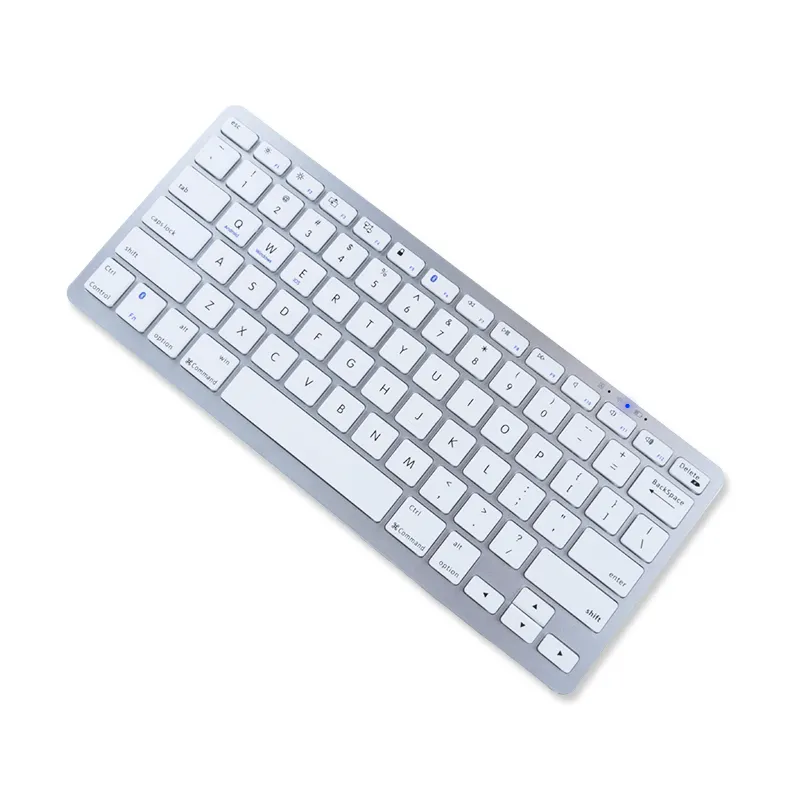 Keyboard eksternal Mini portabel, dapat disesuaikan kualitas tinggi menggunakan Keyboard nirkabel gigi biru portabel