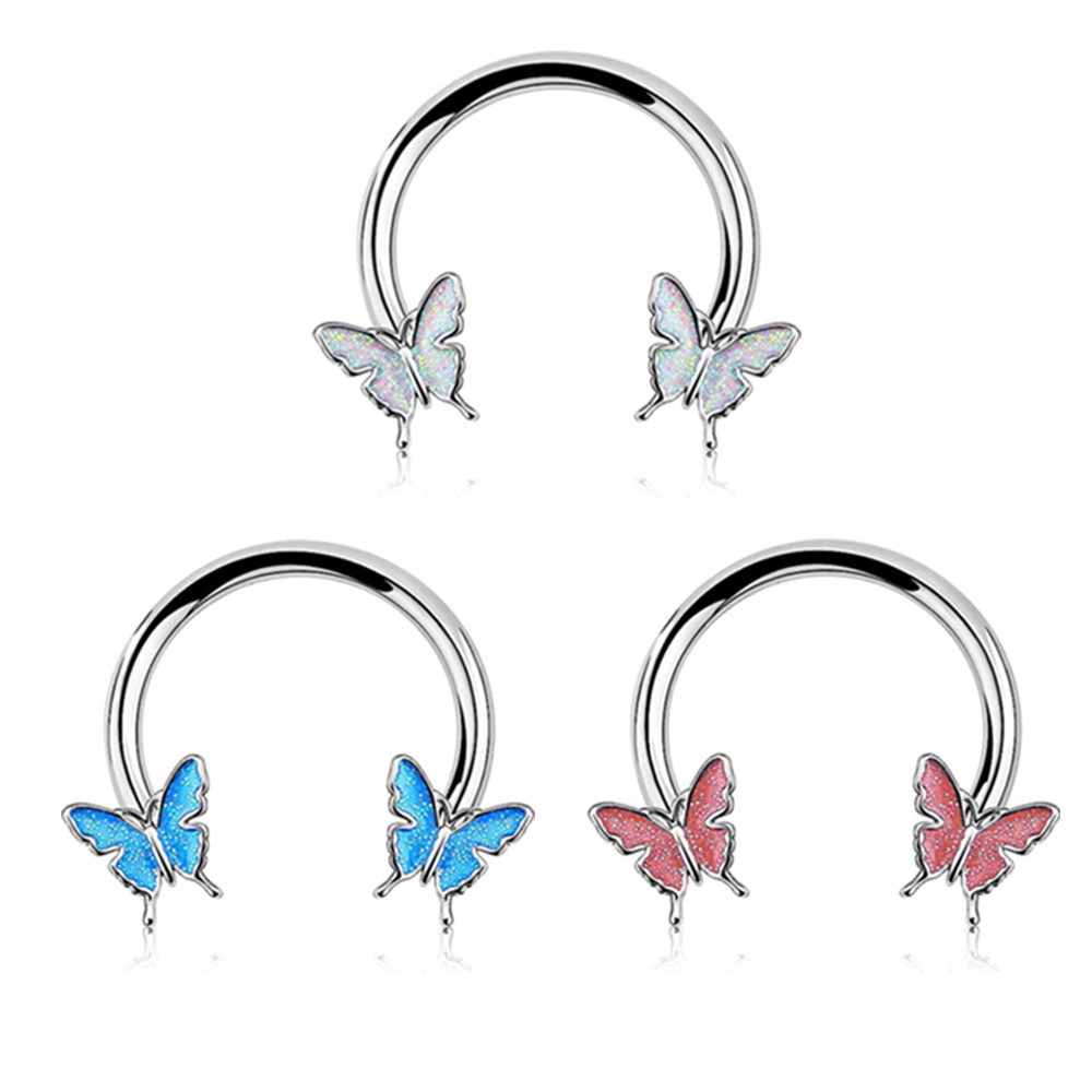 Steel-colored white butterfly