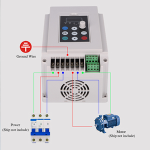 Inversor de bomba solar monofásico a trifásico único, controlador de accionamiento MPPT VFD de salida de entrada de CA de 220V para sistema de riego fuera de la red - Product Image 3