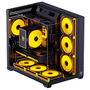 Kardan adam yeni Pc durumda ATX kulesi oyun durumda masası muhafaza üç sidegaming cam bilgisayar dolabı şasi oyun PC için - Product Image 1