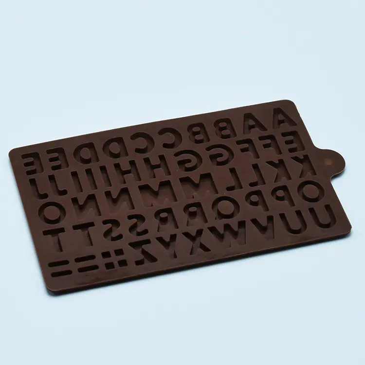 26キャビティA-Zラージレターアルファベットシリコンケーキベーキングモールドクッキーチョコレートモールド