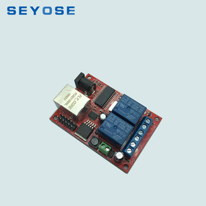 Módulo de conmutador de red de relé Ethernet de 2 vías de alta potencia, retardo del controlador TCPUDP con función de protección sellada - Product Image 3