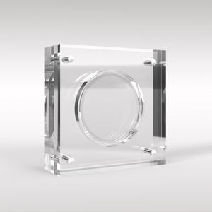 Custodia per monete Memorabilia in acrilico 1Oz <span class=keywords><strong>Britannia</strong></span> scatola portaoggetti chiusura magnetica Perspex porta monete regalo per collezionista - Product Image 1