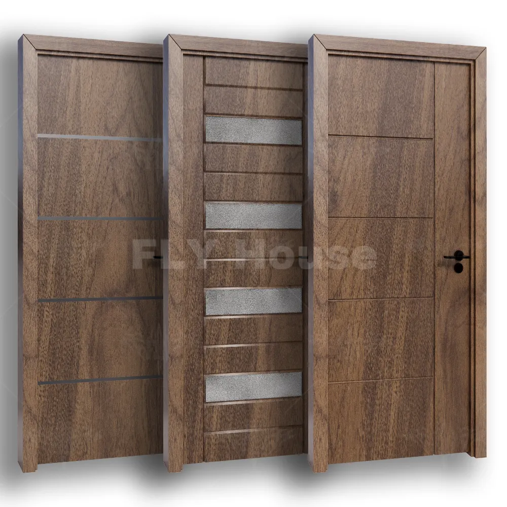 Дизайнерская деревянная дверь для спальни, водонепроницаемая полированная панель, современные межкомнатные двери для домов, межкомнатные деревянные двери