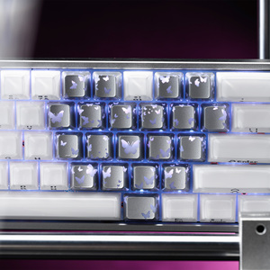 XVX FlutterBloom Profile OEM IMD-Tech Keycaps 21-Key جميع مفاتيح MX على غرار MX Clones PBT + PC Material - Product Image 3