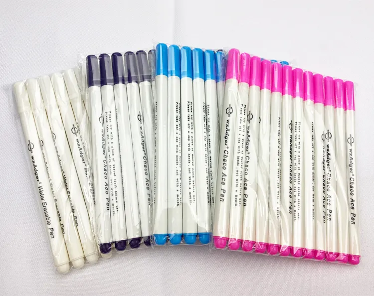 Hot selling Water Erasable Fabric Marker Pen, Water Soluble Fabric Marking Pen