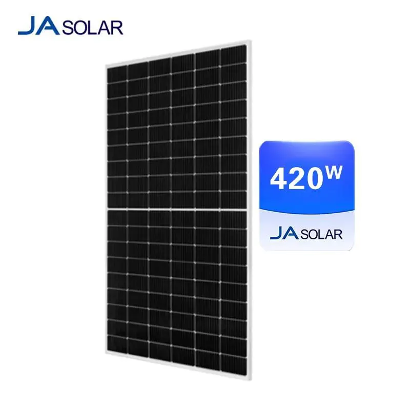 China Leverancier Hoge Kwaliteit Ja Mono Zonnepanelen Jam54s30 395-420/Mr 108 Cellen Perc Halfcel Fotovoltaïsche En Zonnepanelen