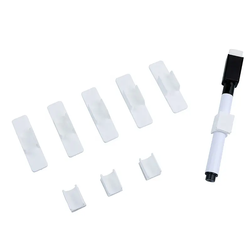 BECOL Wholesale Cheap Plastic Handy Clip Multipurpose Erasable Pen Holder Clip for Whiteboard Marker Pen
