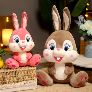 Sıcak satış düşük adedi fiyat peluş tavşan tavşan oyuncak çocuklar için Kawaii peluş tavşan bebek - Product Image 5