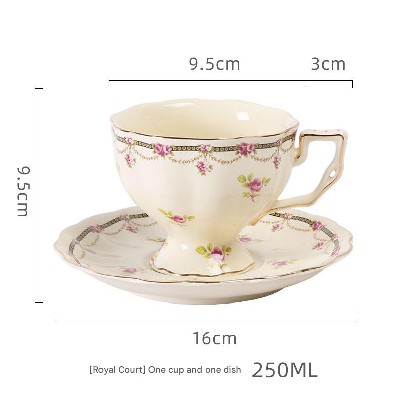 White Court Cup + Saucer
