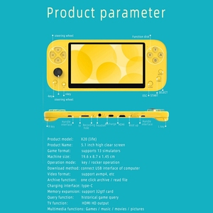 売れ筋5.1インチ4KHDTFTスクリーンX208GRAMワイヤレスゲームボックスハンドヘルドゲームコンソール、Type-Cプラグ高速充電付き - Product Image 6