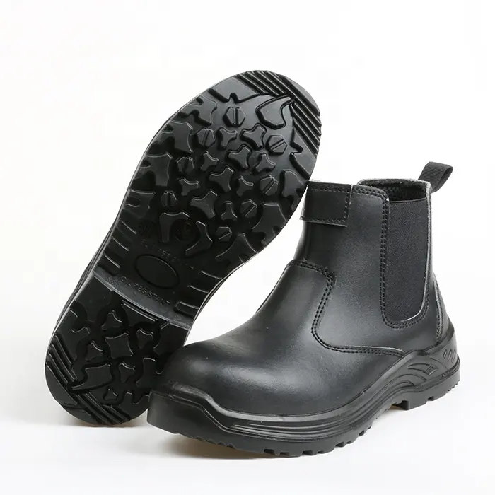 Fabricant usine de chaussures de sécurité personnalisées pour hommes bout en acier antistatique en cuir résistant aux coupures imperméable résistant aux coups de couteau s3