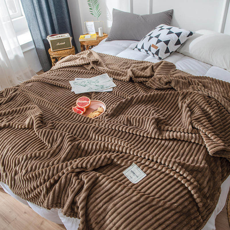 single-layer magic velvet blanket-elite coffee