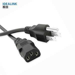 Copper Material Awg18 American Rounded Power Cord <strong>Cable</strong> Computer Monitor Power <strong>Cable</strong> - Product Image 1