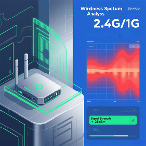อุปกรณ์รักษาความปลอดภัย: การวิเคราะห์สเปกตรัมเครือข่ายไร้สายและกำจัดการรบกวน - Product Image 1