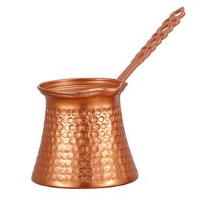 Paketi profesyonel baskı alev fincan çekme el yapımı türk kahve tasarım bakır kaplama alüminyum alaşım kupa partiler için - Product Image 5