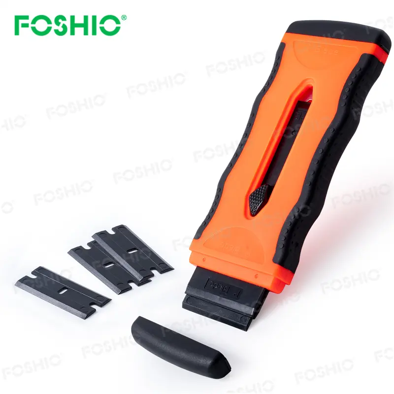 Foshio tùy chỉnh logo đôi cạnh dao cạo lưỡi scraper công cụ