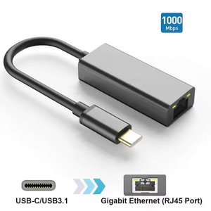 <strong>Usb</strong> c to Ethernet Cable Type c to Rj45 1000 for Laptop Pro Huawei P30 Universal <strong>Serial</strong> Bus C NIC Converter - Product Image 3