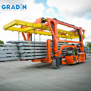 Smart Container Straddle Carrier 60Ton Rated Loading Capacity Four-Wheel Container Gantry Crane Ship Shore Access