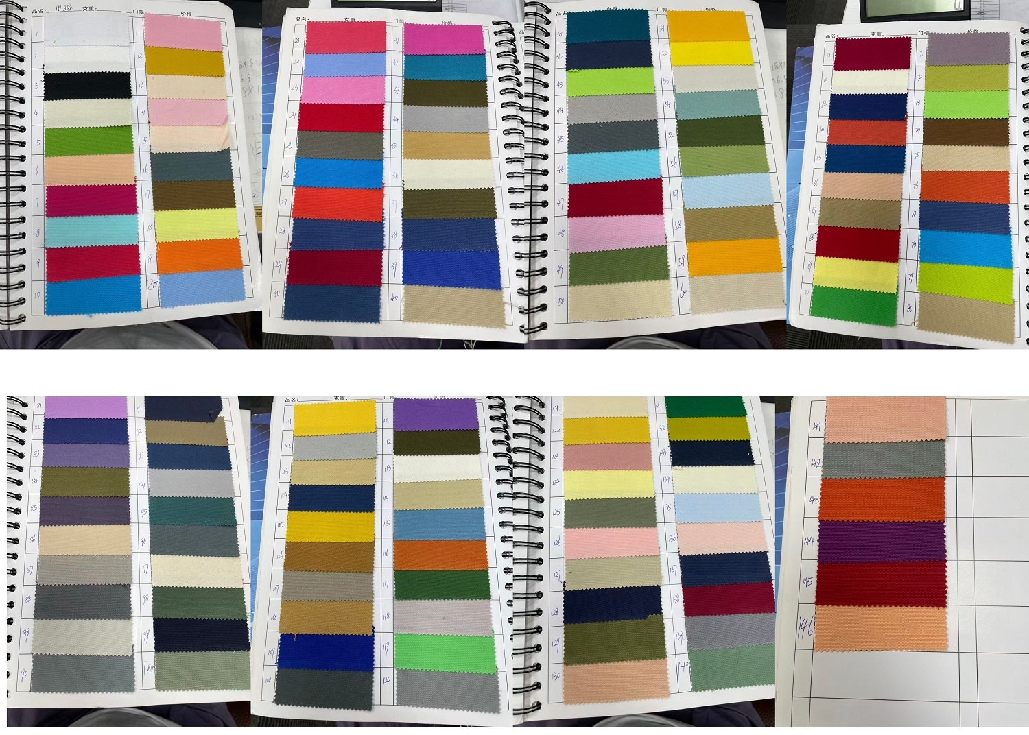 100% cotton canvas color choice