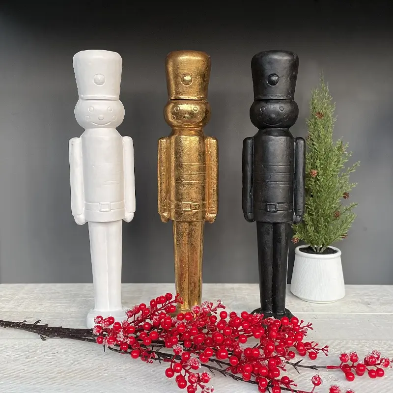 OEM ODM personalizado, artículos de Navidad, decoración de muñecas Cascanueces de madera para Interior del hogar