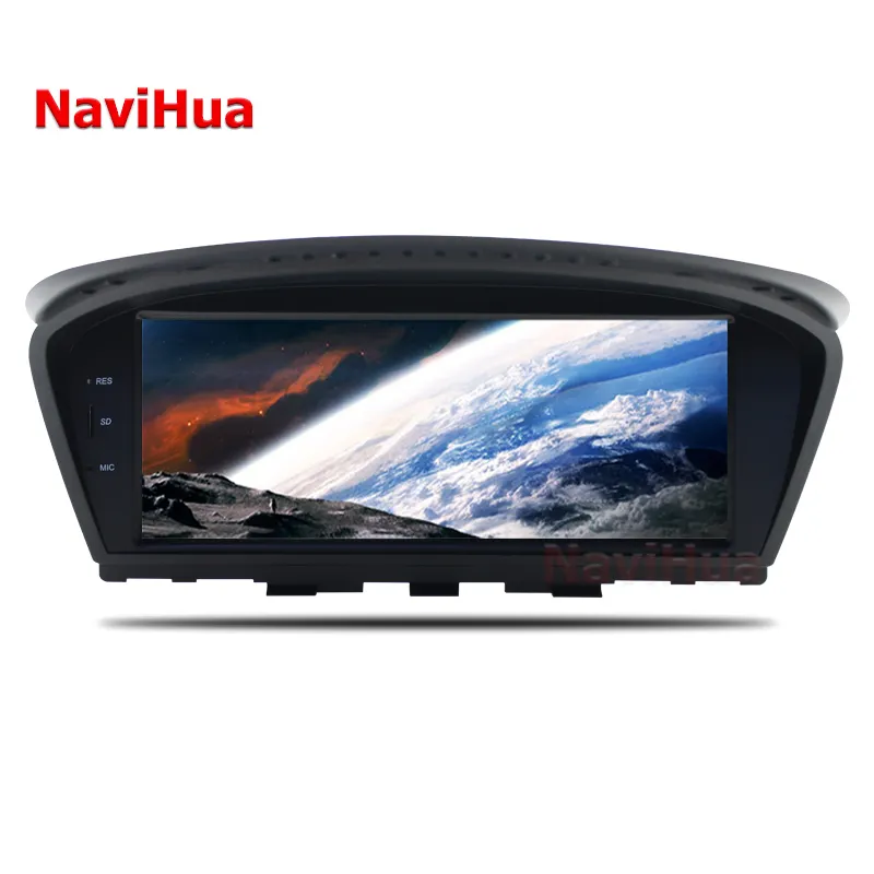 NAVIHUA-Monitor de Radio estéreo para coche, reproductor Multimedia con pantalla táctil, DVD, navegación GPS, CarPlay, para BMW serie 5, E60