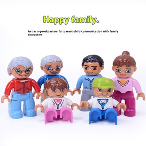 Diy Building Blocks <strong>Toy</strong> Plastic Compatible for Lego Big Particle Accessory for Pilot Police <strong>Grandpa</strong> Grandma Mom Age Range 5 7 - Product Image 5