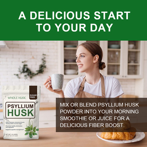OEM nóng bán Psyllium trấu bột chất xơ chế độ ăn uống Bột bổ sung cho hỗ trợ quản lý sự thèm ăn - Product Image 4