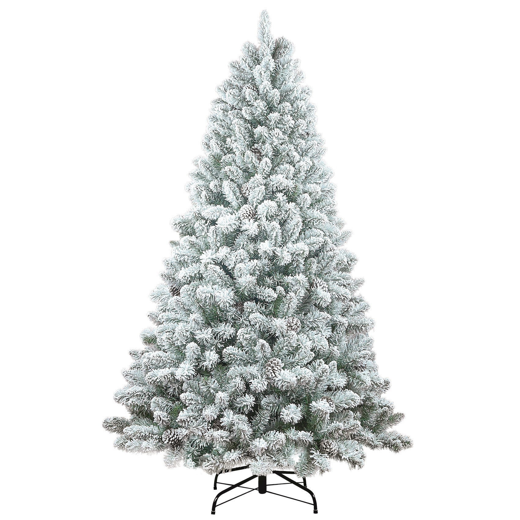 Green PVC Tree Light Snowy