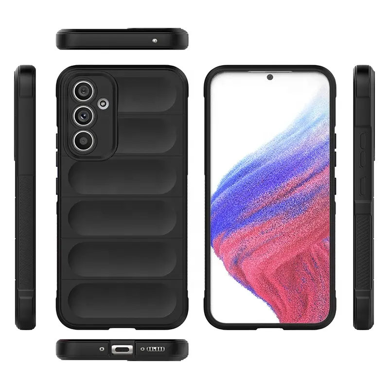 Sarung ponsel Bumper TPU Karet, untuk Samsung Galaxy A54 M54 M14 A24 A03 Core a04e A14 silikon tahan guncangan untuk S23 Ultra S22