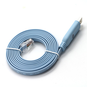 Cavo per Console 1.8M per dispositivi di rete Cisco RJ45 Cat5 Ethernet USB seriale RS232 porta cavi di Rollover treccia per Computer - Product Image 5