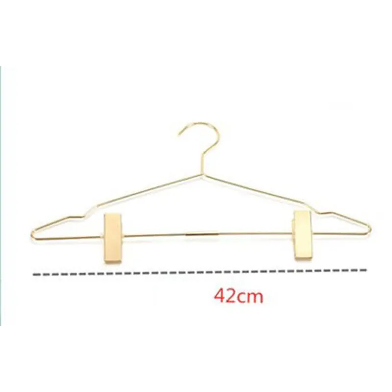 LEEKING Hot sale new fashion custom space saving gold belt clip luxury heavy duty adult suit hanger