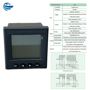 Intelligentes multifunktion ales Messgerät 3-Phasen-4-Draht-Leistungsmessgerät AC-Energie monitor Kwh-Stromzähler für die Gebäude automation - Product Image 5