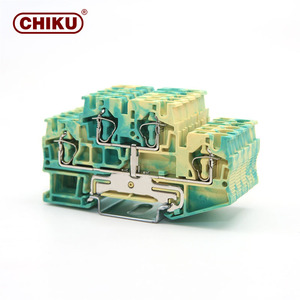 2入力2出力DINレール端子台4接点ダブルレベルスプリングケージ端子台 - Product Image 5