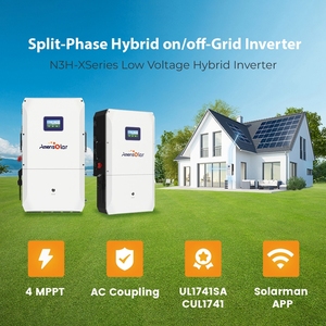 Inversor híbrido AMENSOLAR 5kw/8kw/10kw salida para uso doméstico 120V/240V fase dividida 4 MPPTS batería de litio MAX PV entrada Solar - Product Image 2