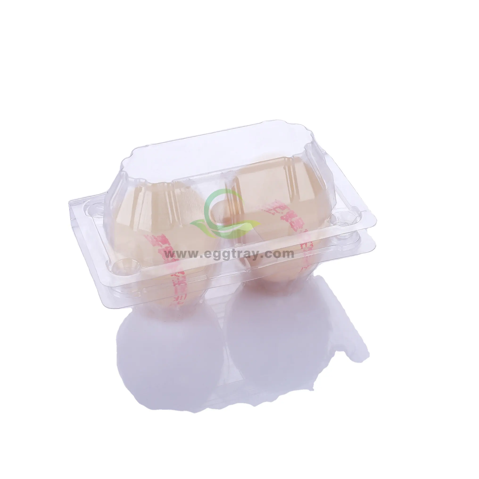 Bandeja plástica transparente para ovos, bandeja para ovos personalizada, 2 pacotes, recipiente para armazenar