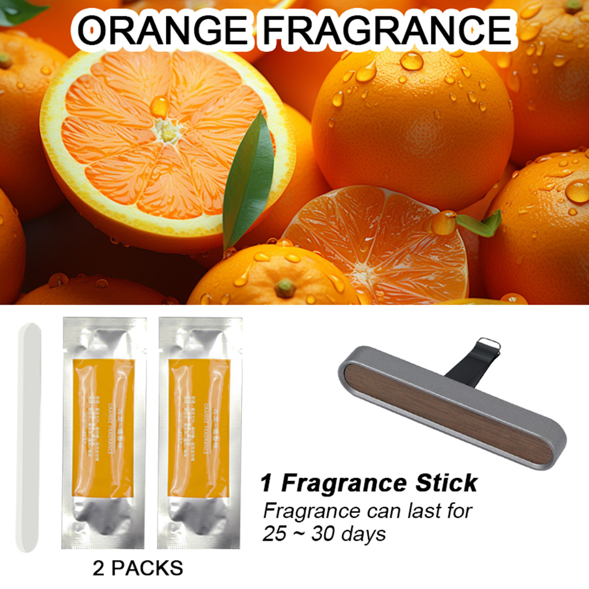 Grigio (con bastoncini di fragranza arancione 2 pz