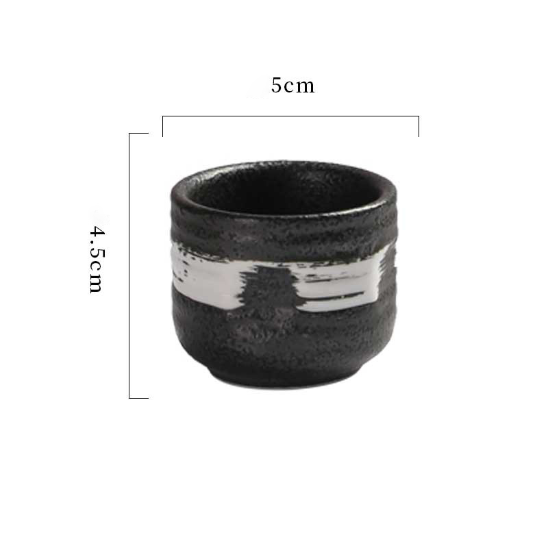 tasse à saké -- noir 6