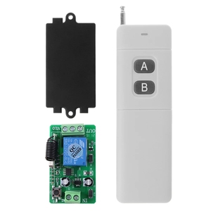 3000m de largo alcance DC 12V 2CH RF Sistema de interruptor de Control remoto inalámbrico 315 Mhz transmisor de 2 teclas + receptor - Product Image 1