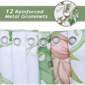 Rèm tắm 3D hình động vật rừng với móc treo, họa tiết hươu cao cổ, voi, khỉ, rừng nhiệt đới, trang trí nhà tắm, sản xuất tại Trung Quốc, có sẵn trong kho - Product Image 4