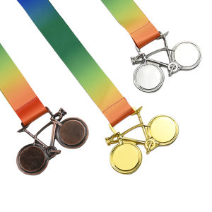Benutzer definierte <span class=keywords><strong>Medal</strong></span> las Football Run Taekwondo Gymnastik Fußball Award Metall Goldband Sport Blank Medaillen - Product Image 4