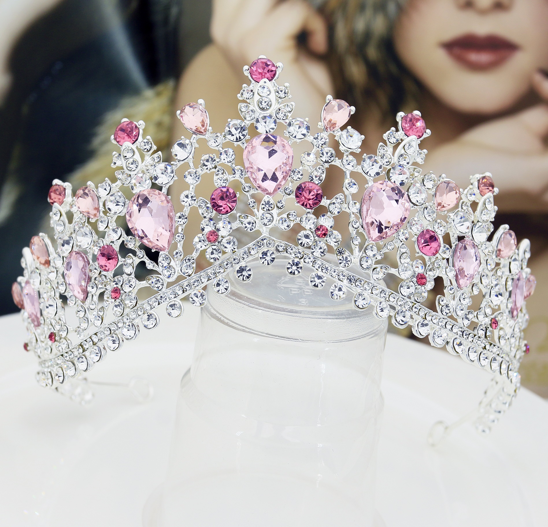 Silver+Pink Stone