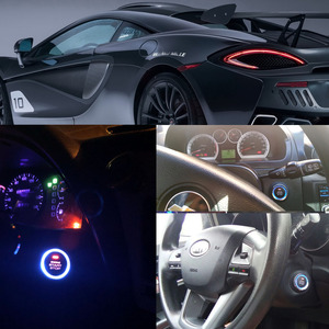 ユニバーサルオートスタートストップキーレスエントリーエンジンスタート警報システムプッシュワンボタンスタート車両リモートスタータースマートカーシステム - Product Image 5