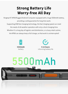 65W Schnell ladung Handliches Android 14 Robustes PDA KP68, das mit einem 5500mAh großen Akku geliefert wird und 10 Stunden Gebrauch gewähr leistet. - Product Image 5