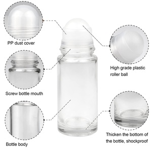 Clear 30ml 50ml Refillable Roll on Bottles Deodorant Containers for Essential Oil <strong>Perfumes</strong> Balms Cosmetics <strong>DIY</strong> Beauty Oils Mix - Product Image 2